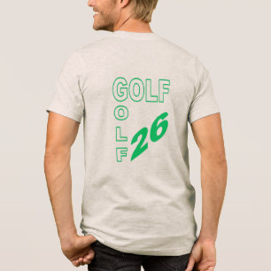 Dreiblend-Dreiblend-Männerhafer GOLF 26 Tri-Blend Shirt