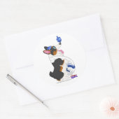 Dreidel-Aufkleber Runder Aufkleber (Umschlag)