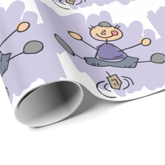 Dreidel Boy Geschenkpapier (Rolleneckpunkt)