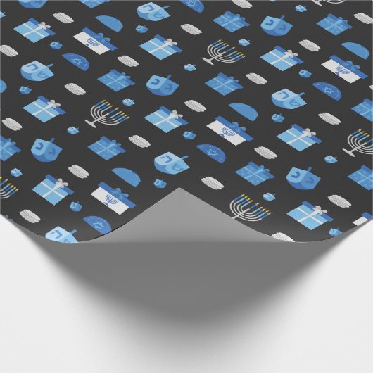 Dreidel Cutout Goodies Geschenkpapier (Ecke)