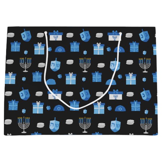 Dreidel Cutout Goodies Große Geschenktüte (Vorderseite)