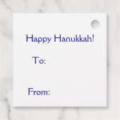 Dreidel, Dreidel Geschenkanhänger (Rückseite)
