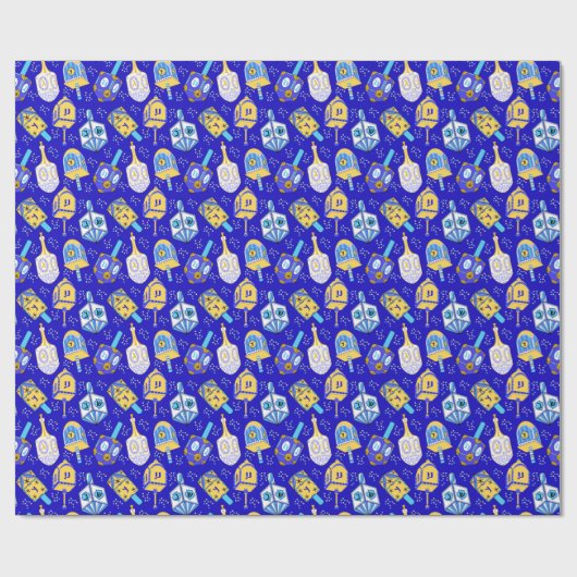 Dreidel, Dreidel Geschenkpapier (Flach)