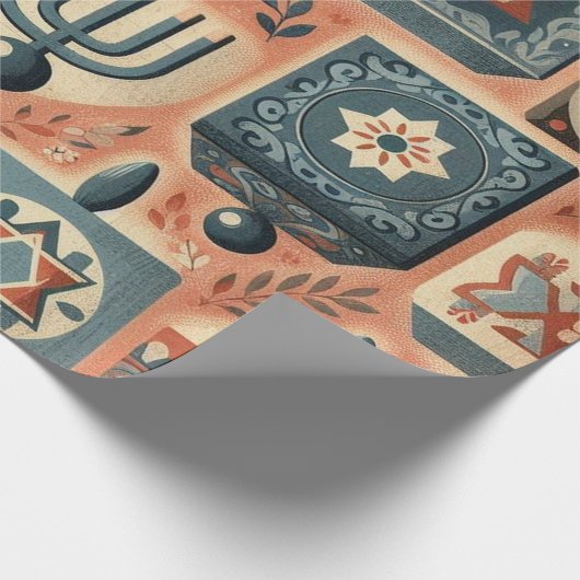 Dreidel Dreidel Geschenkpapier (Ecke)