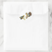 Dreidel-Eichhörnchenaufkleber Runder Aufkleber (Tasche)