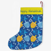 Dreidel Fun Hanukkah Kleiner Weihnachtsstrumpf (Rückseite)