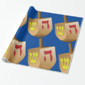 Dreidel Geschenkpapier (Ungerollt)