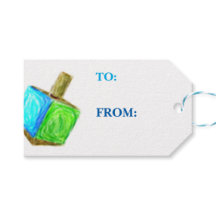 Dreidel-Gift Tag-Horizontal