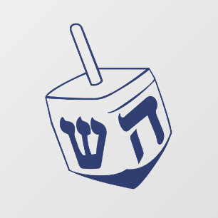 Dreidel Hannukah Fensteraufkleber