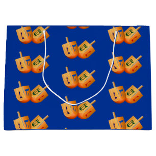 Dreidel Hannukah Holiday Große Geschenktüte