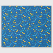 Dreidel Hanukkah Geschenkpapier (Flach)