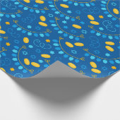 Dreidel Hanukkah Geschenkpapier (Ecke)