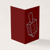 Dreidel Hanukkah Glitzer Cards 25 Pack (Vorderseite)