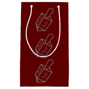 Dreidel Hanukkah Glitzer Kleine Geschenktüte