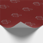 Dreidel Hanukkah Glitzer Wrapping Paper Geschenkpapier (Ecke)