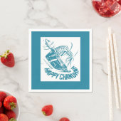 Dreidel Hanukkah Serviette (Beispiel)