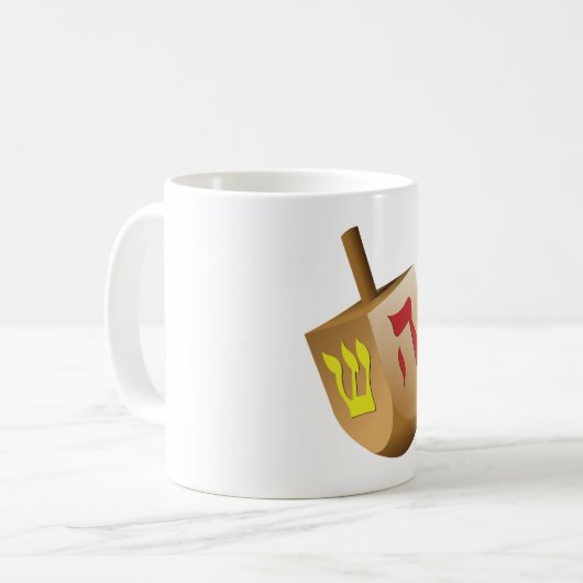 Dreidel Kaffeetasse (Vorderseite Links)