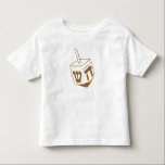 Dreidel Kleinkind T-shirt<br><div class="desc">Ein bronzener Dreiel für ein glückliches Hanukka</div>