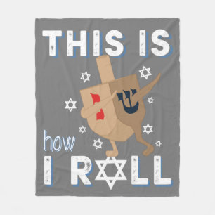 Dreidel Menorah Funny Hanukkah Geschenk so ich Fleecedecke