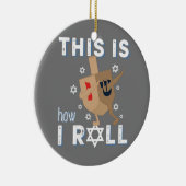 Dreidel Menorah Funny Hanukkah Geschenk so ich Keramik Ornament (Rechts)