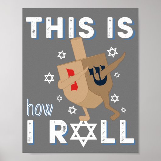 Dreidel Menorah Funny Hanukkah Geschenk so ich Poster (Vorne)