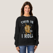 Dreidel Menorah Hanukkah This Is How I Roll Sweatshirt (Vorne ganz)