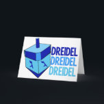 Dreidel Niedlich Blue Kids Happy Hanukkah Feiertagskarte<br><div class="desc">Dreidel-Dreidel-Dreidel in drei verschiedenen Blautönen mit einem blauen Dreiel für Chanukah. Niedliche Kinder sind glückliche Hanukkah-Karten.</div>