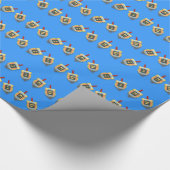 Dreidel Papier Geschenkpapier (Ecke)