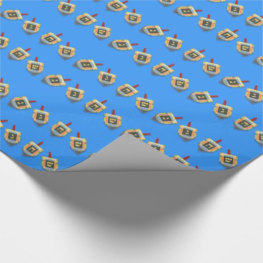 Dreidel Papier Geschenkpapier (Ecke)