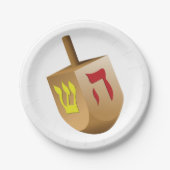 Dreidel Pappteller (Vorderseite)