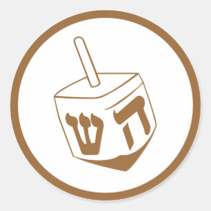 Dreidel Runder Aufkleber