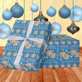 Dreidel Rustikale Eiche Niedlich Personalisierte H Geschenkpapier