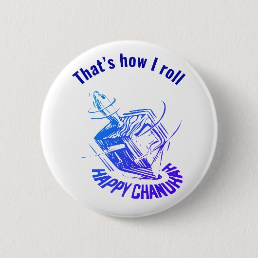 Dreidel So rolle ich Button (Vorderseite)