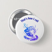 Dreidel So rolle ich Button (Vorne & Hinten)