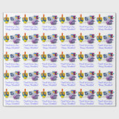 Dreidel 'Til you Drop Wrapping Paper für Hanukkah! Geschenkpapier (Flach)