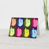 Dreidels Chanukka Karte (Vorderseite)