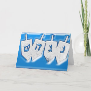 Dreidels für Chanukka Feiertagskarte