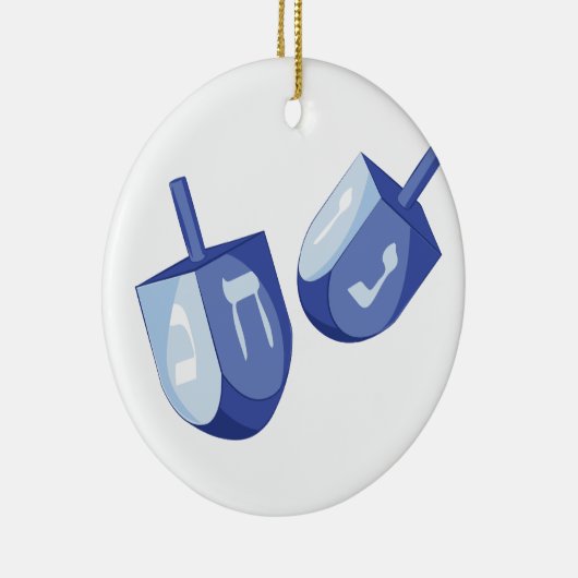 Dreidels Keramik Ornament (Rechts)