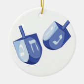 Dreidels Keramik Ornament (Vorne)