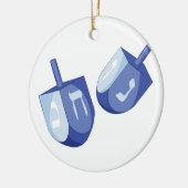 Dreidels Keramik Ornament (Links)