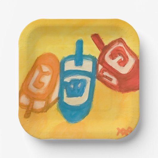 Dreidels Pappteller (Vorderseite)