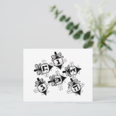 Dreidels Postkarte (Stehend Vorderseite)