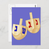 Dreidels Postkarte (Vorne/Hinten)