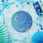 Dreidimensionale farbige Blasen Pappteller (Party)