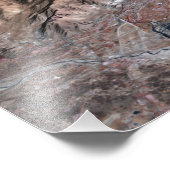 Dreidimensionale Sicht der Landschaft Fotodruck (Ecke)