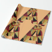 Dreidimensionaler Buchstabe A Geschenkpapier (Ungerollt)