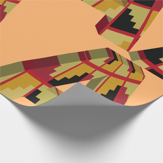 Dreidimensionaler Buchstabe A Geschenkpapier