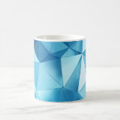 dreidimensionaler geometrischer, metallblauer Hint Kaffeetasse (Mittel)
