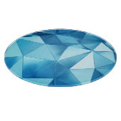 dreidimensionaler geometrischer, metallblauer Hint Schneidebrett (Ecke)