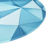 dreidimensionaler geometrischer, metallblauer Hint Schneidebrett (Ecke)